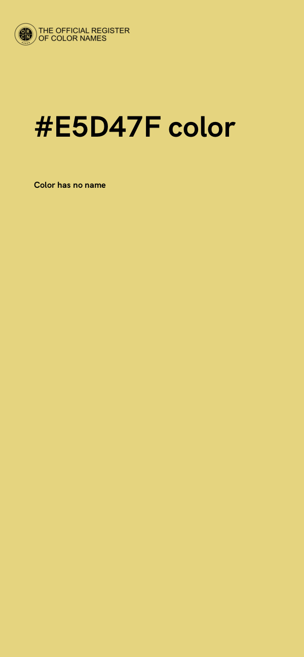 #E5D47F color image
