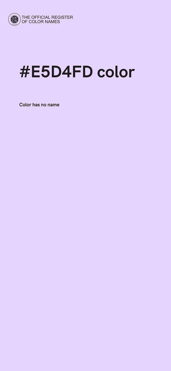 #E5D4FD color image