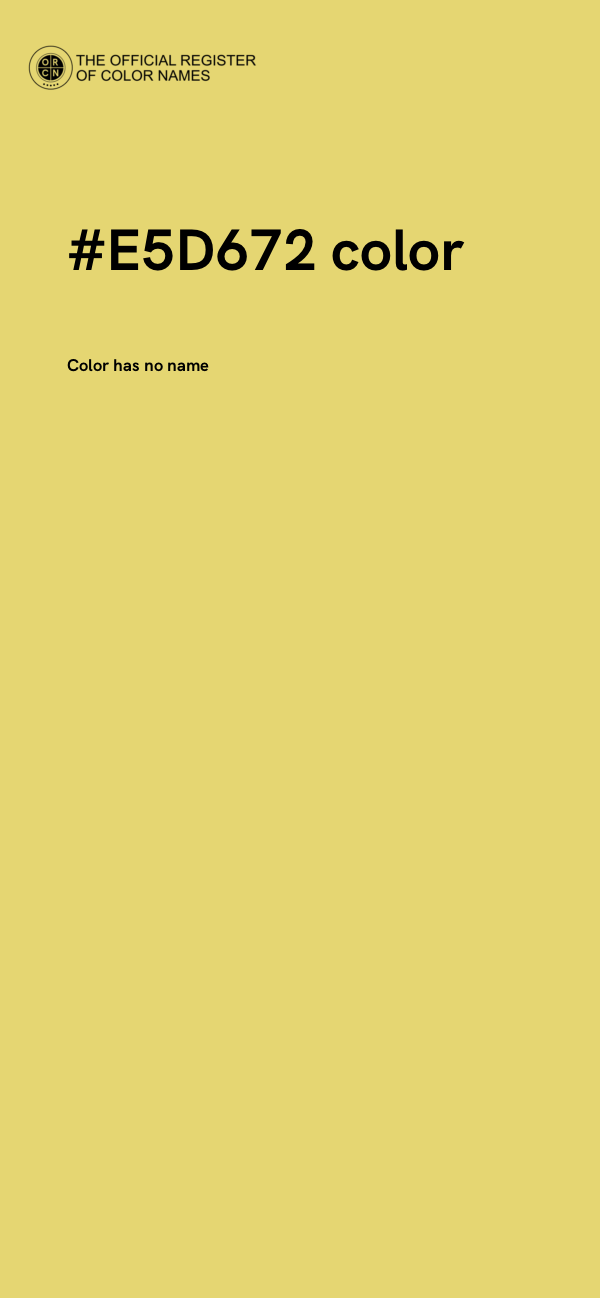 #E5D672 color image