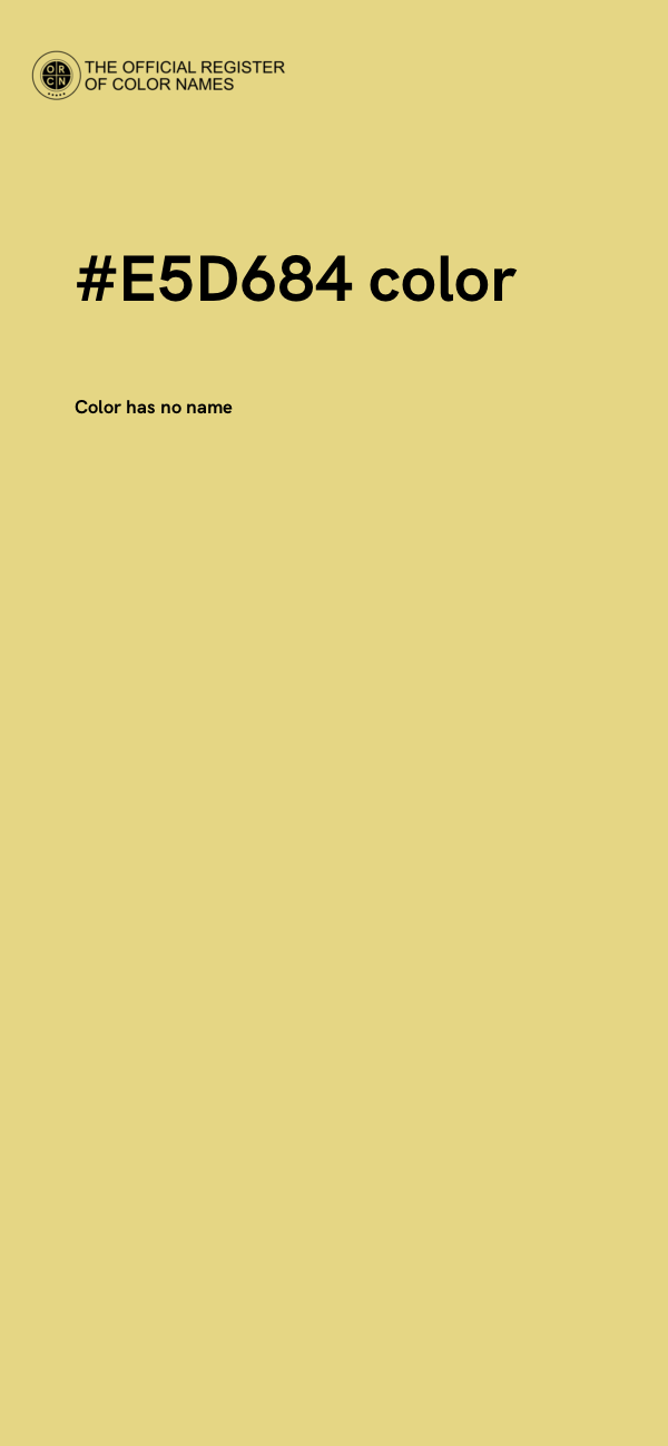 #E5D684 color image