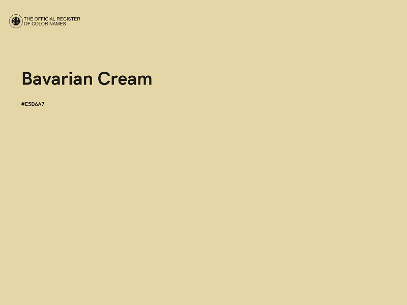 #E5D6A7 - Bavarian Cream color image