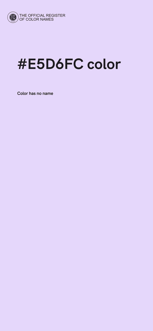 #E5D6FC color image