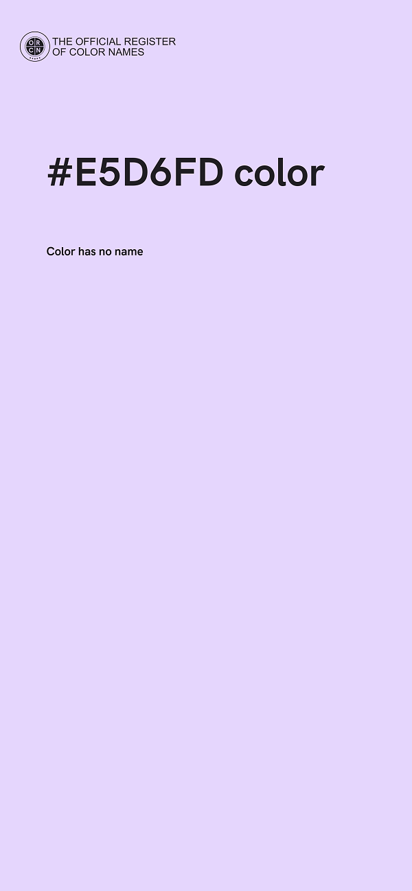 #E5D6FD color image