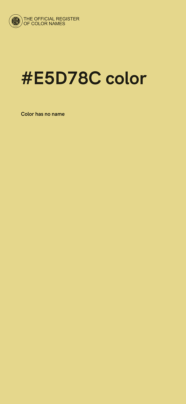 #E5D78C color image