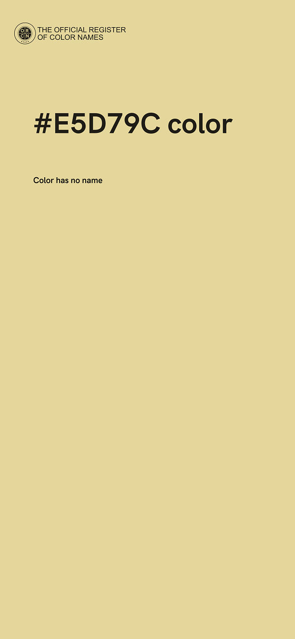 #E5D79C color image