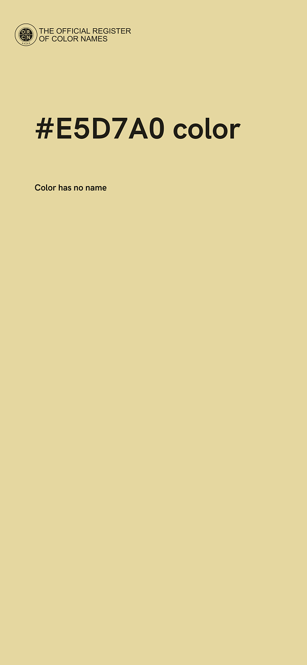 #E5D7A0 color image