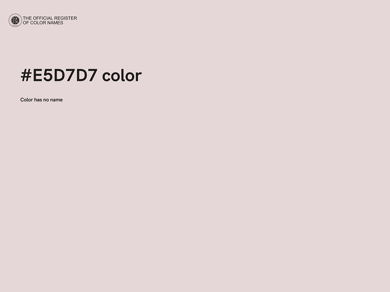 #E5D7D7 color image