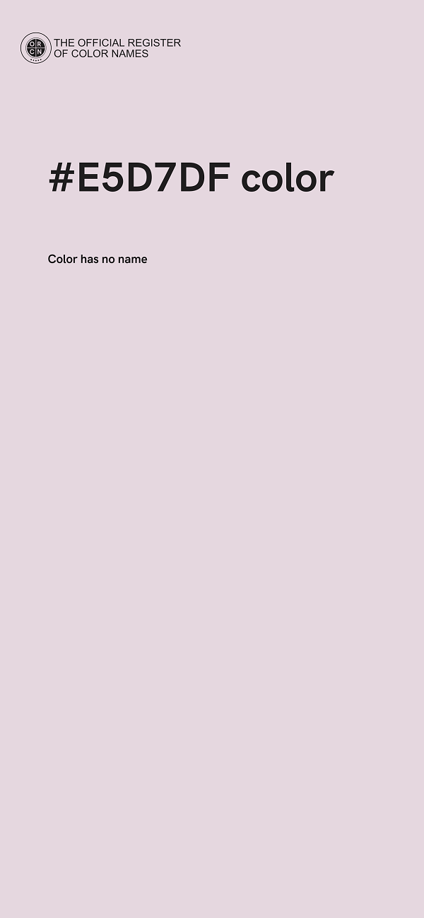 #E5D7DF color image