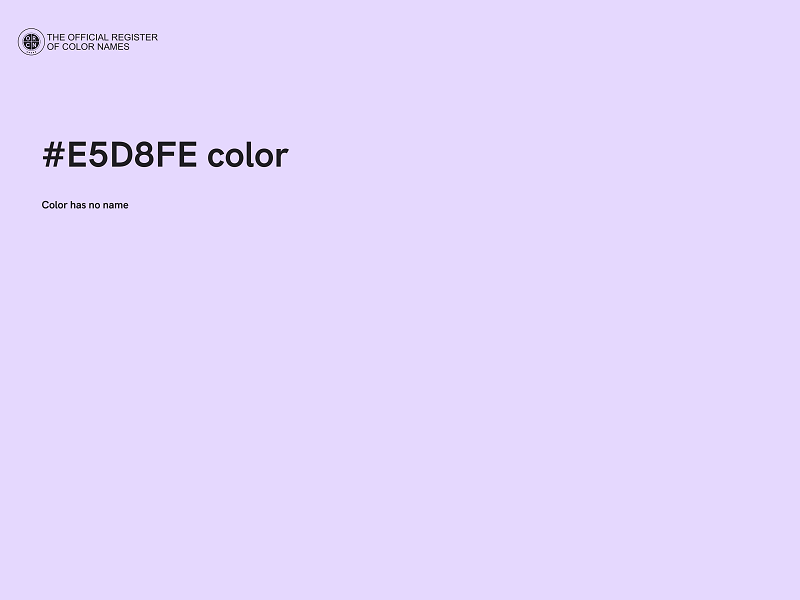 #E5D8FE color image