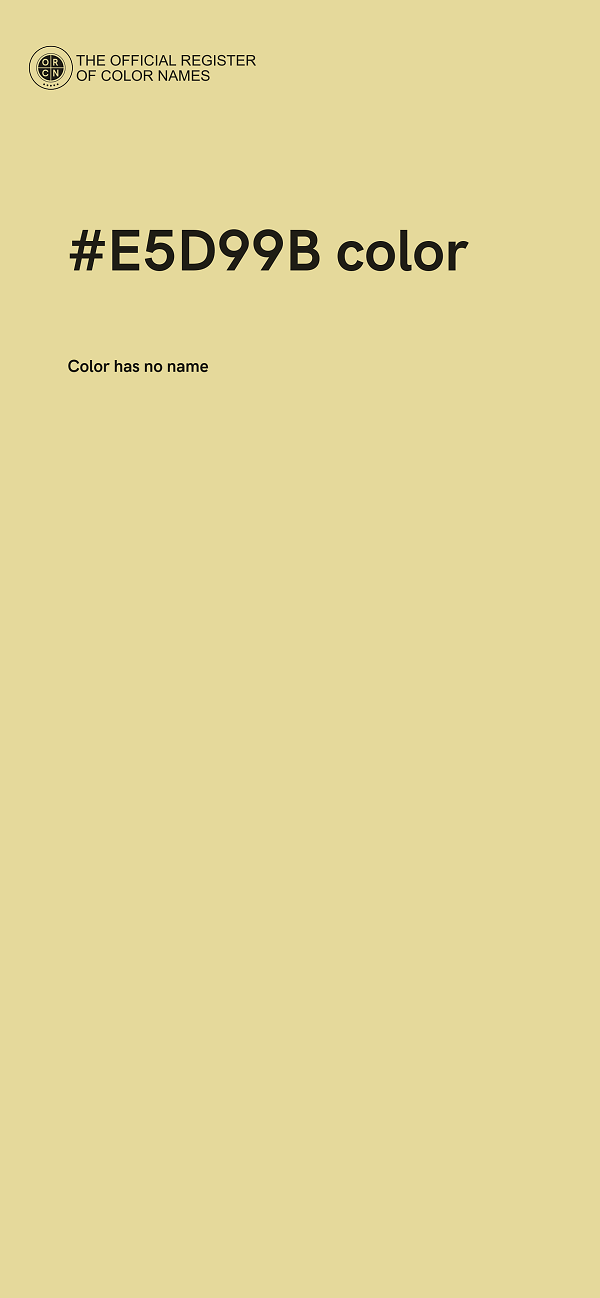 #E5D99B color image