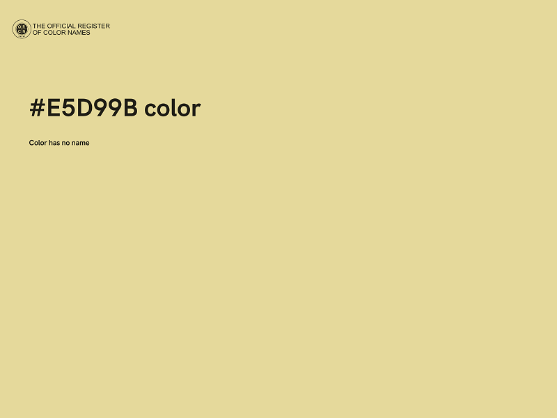 #E5D99B color image