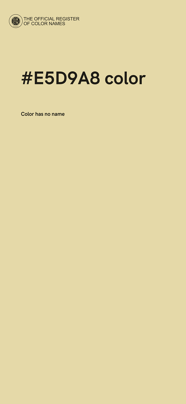 #E5D9A8 color image