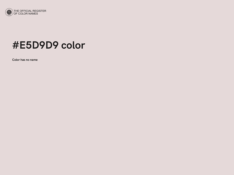 #E5D9D9 color image