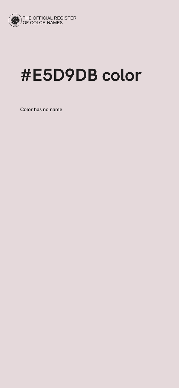 #E5D9DB color image
