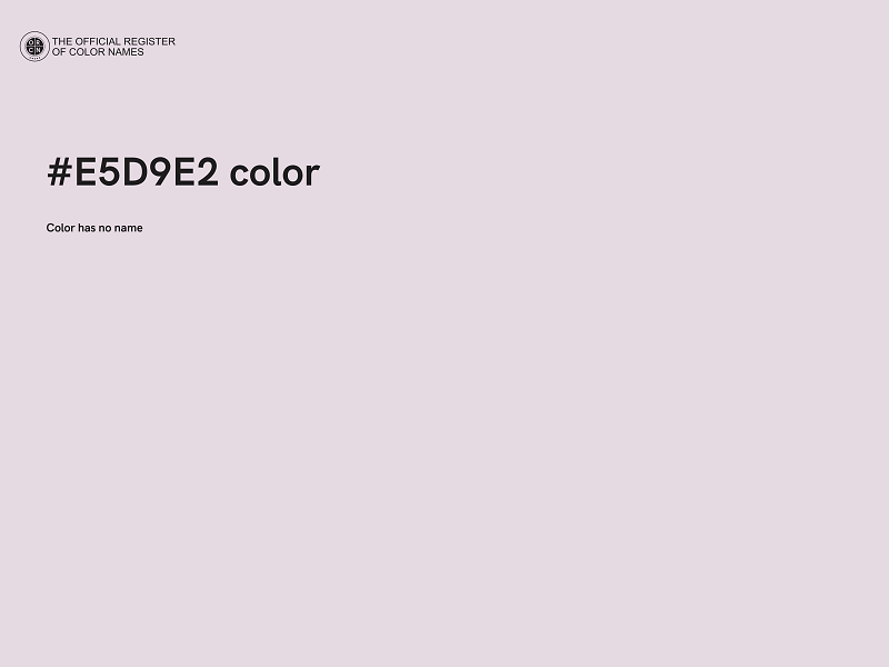 #E5D9E2 color image