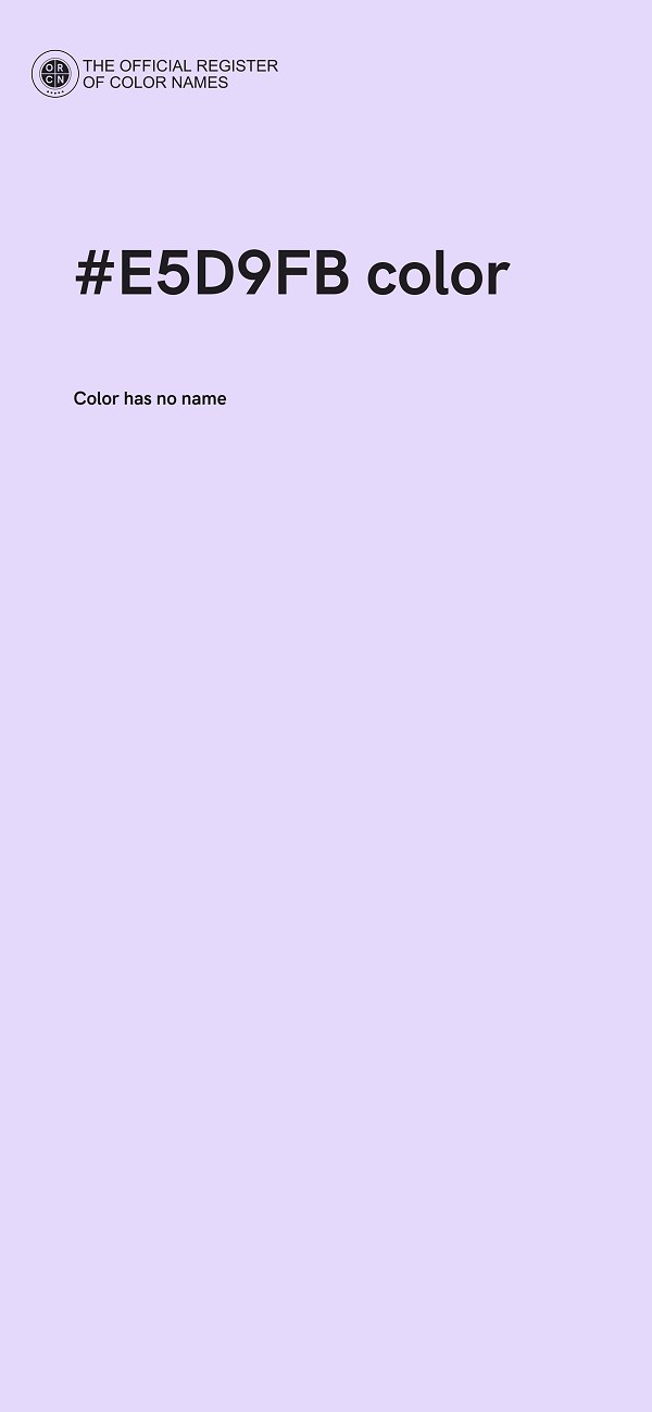 #E5D9FB color image