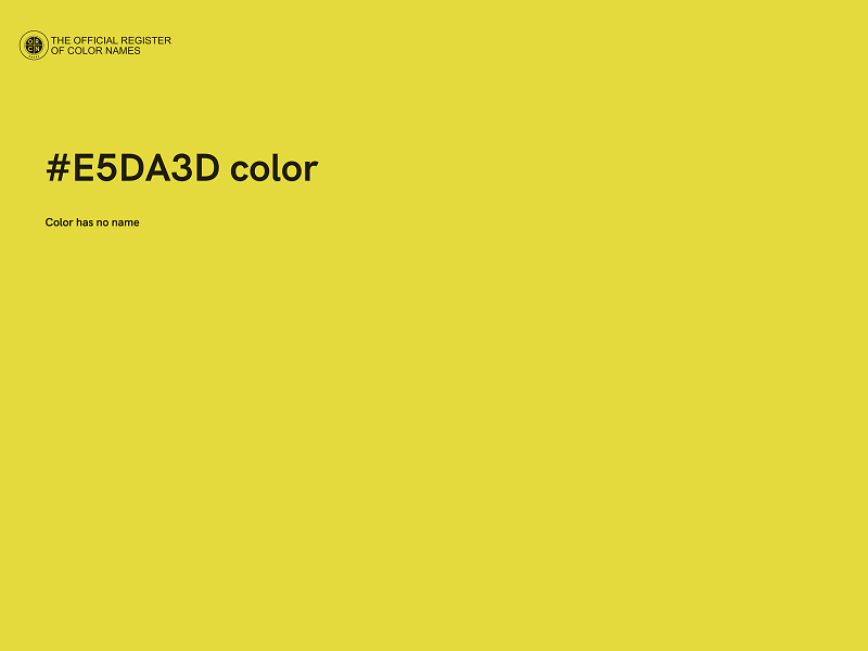 #E5DA3D color image