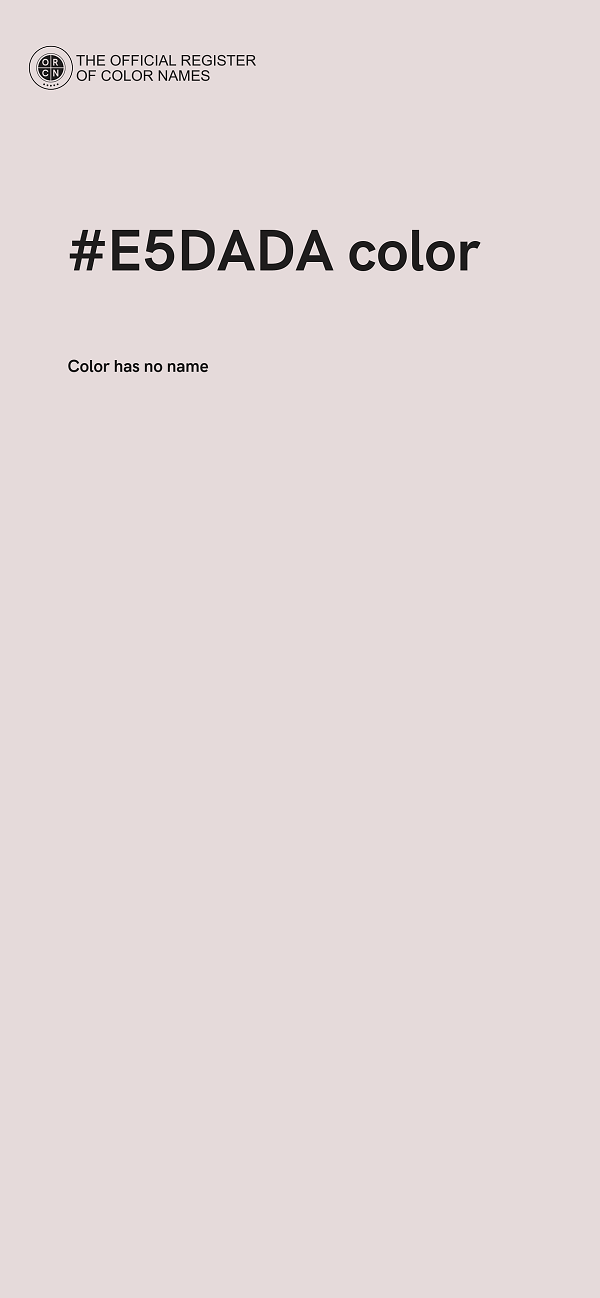#E5DADA color image