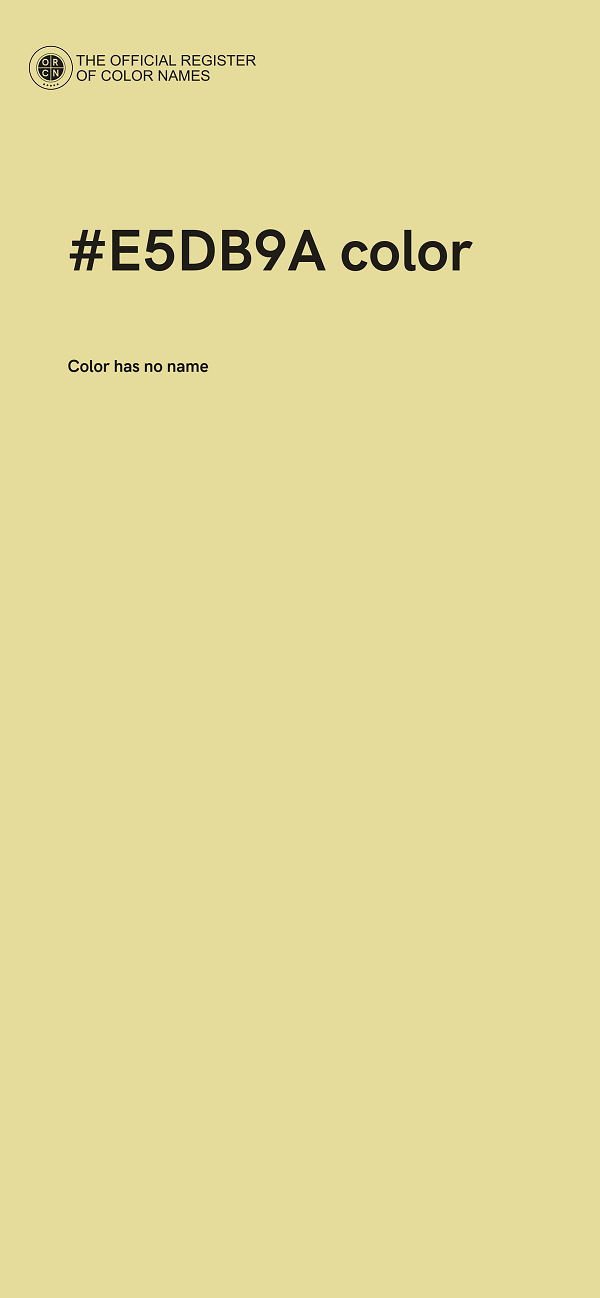 #E5DB9A color image