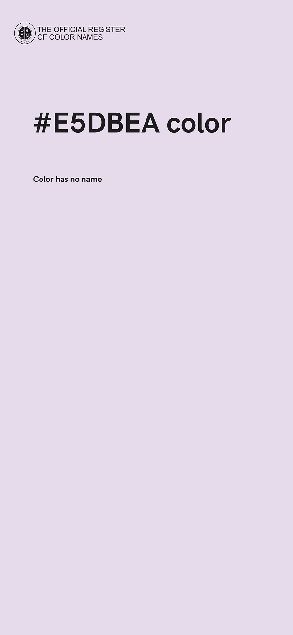 #E5DBEA color image