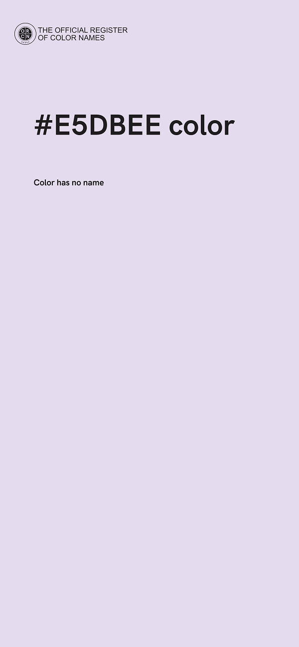 #E5DBEE color image