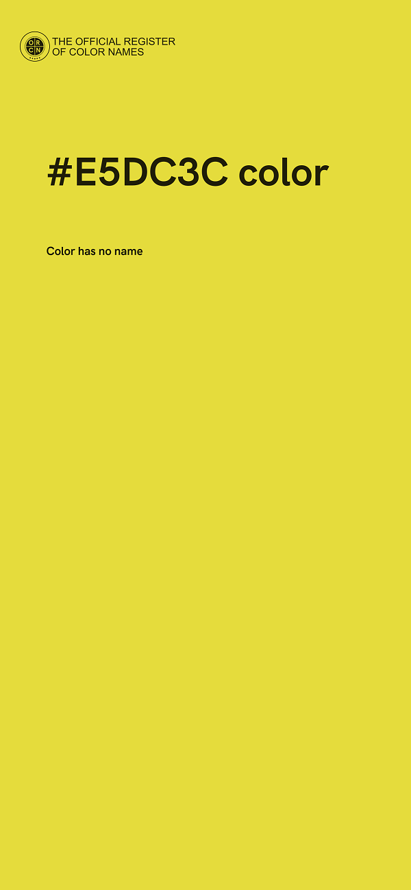 #E5DC3C color image
