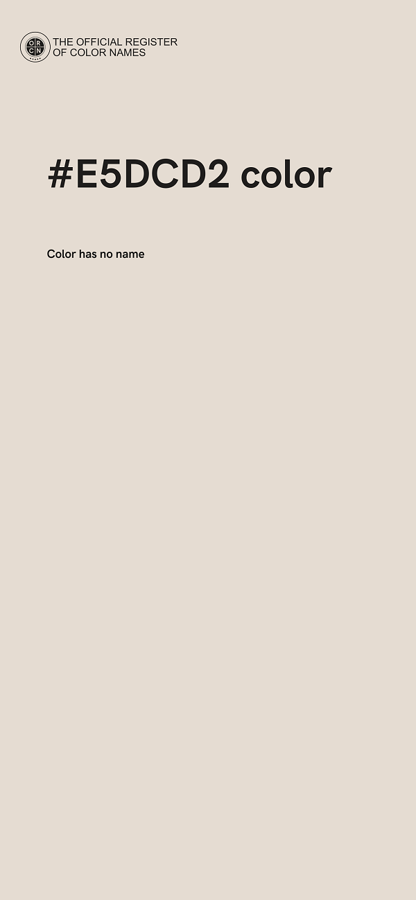 #E5DCD2 color image