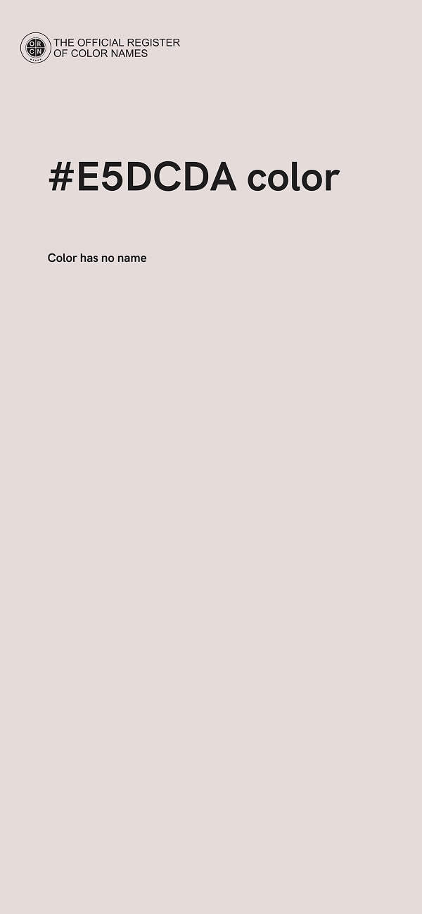 #E5DCDA color image