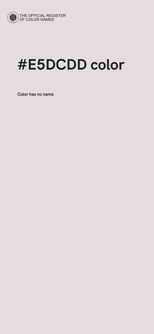 #E5DCDD color image