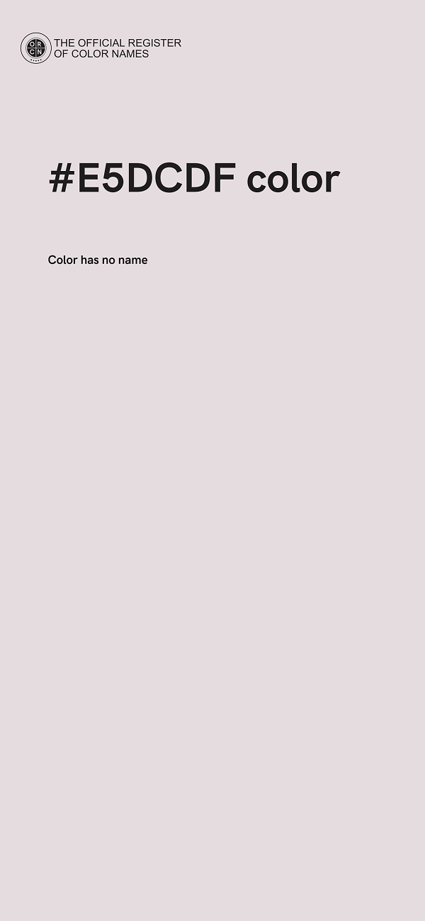 #E5DCDF color image