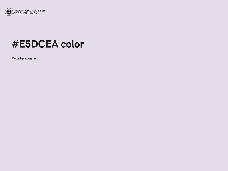 #E5DCEA color image