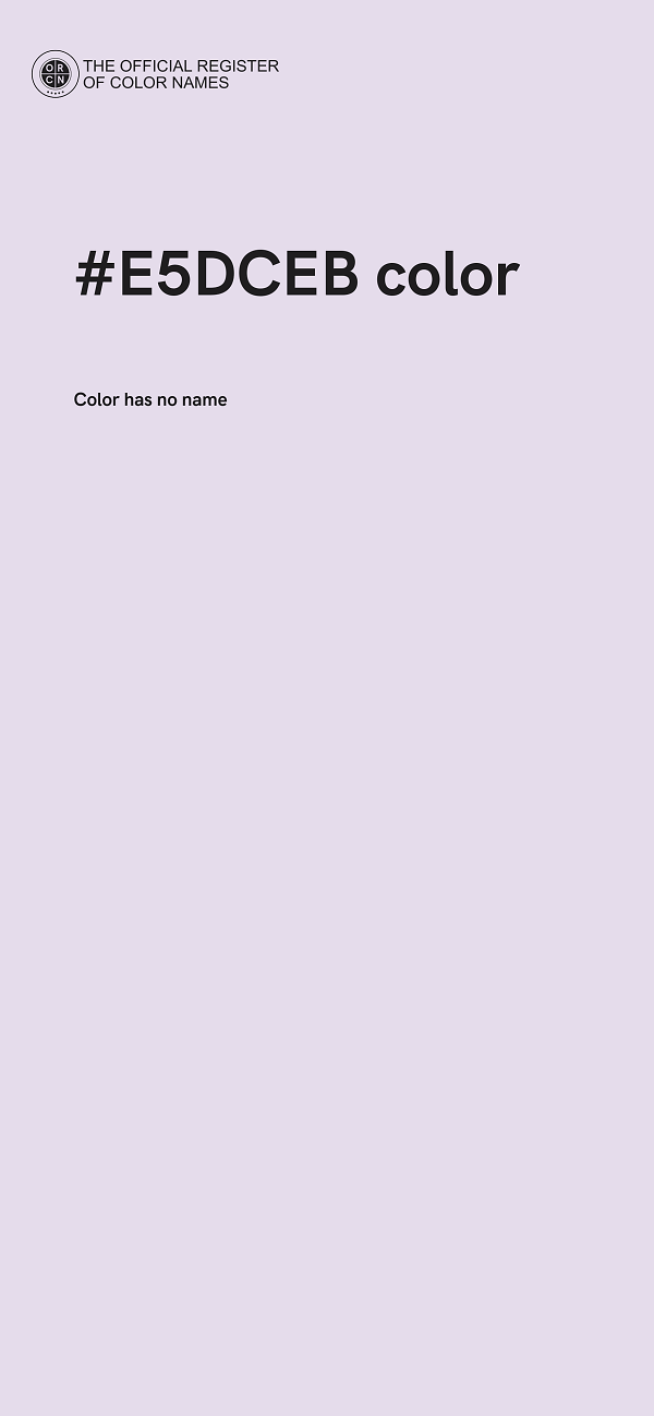 #E5DCEB color image
