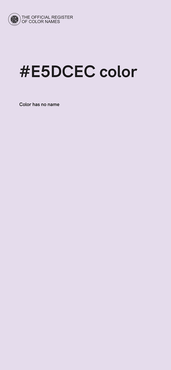 #E5DCEC color image