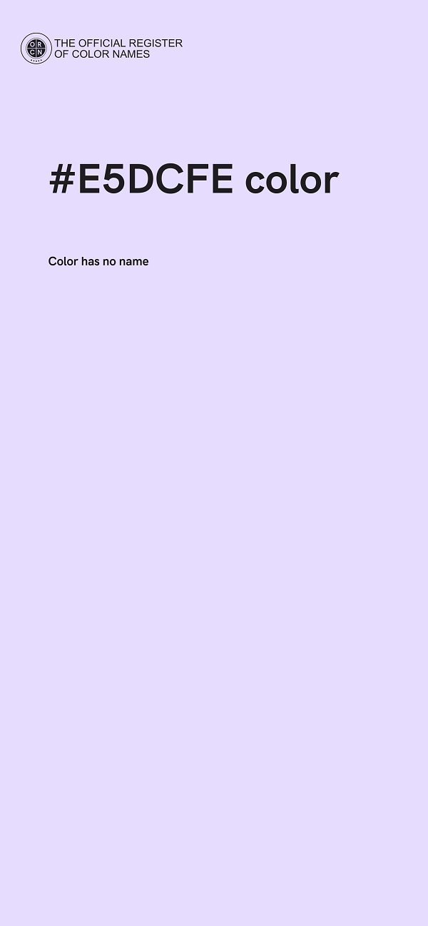 #E5DCFE color image