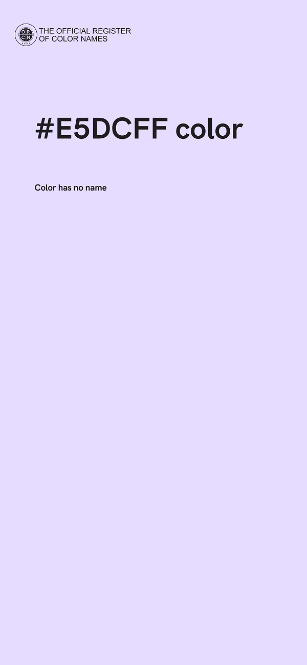 #E5DCFF color image