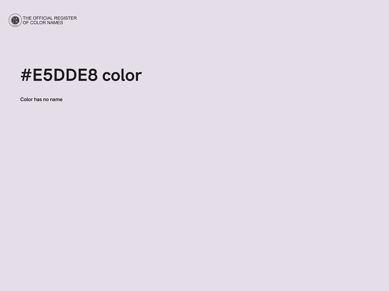 #E5DDE8 color image