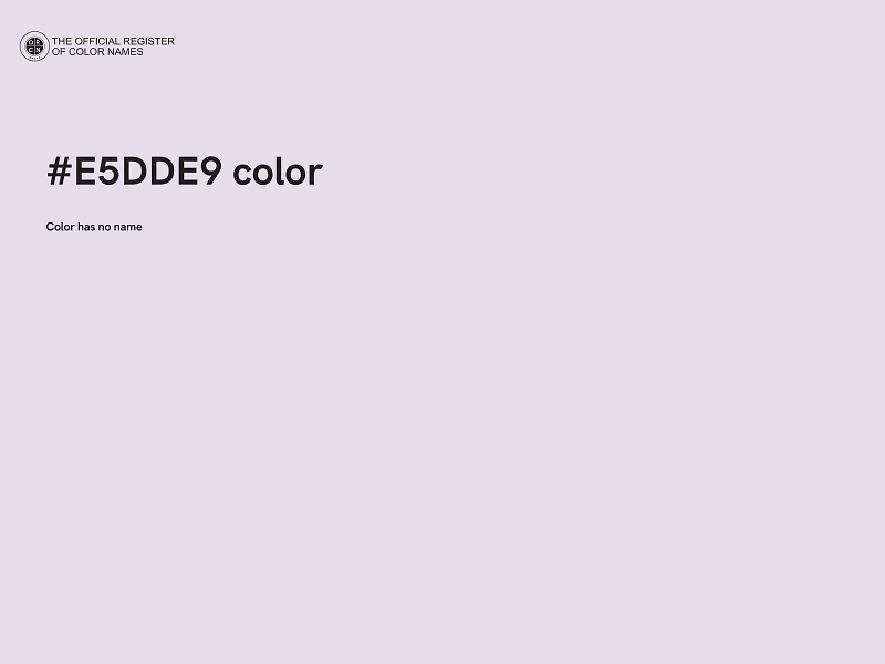 #E5DDE9 color image