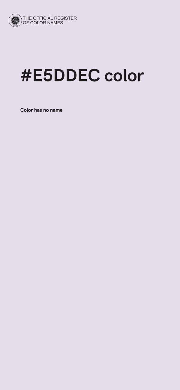 #E5DDEC color image