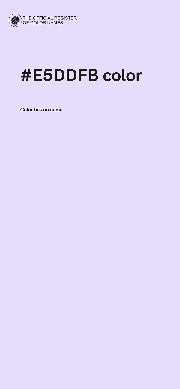 #E5DDFB color image