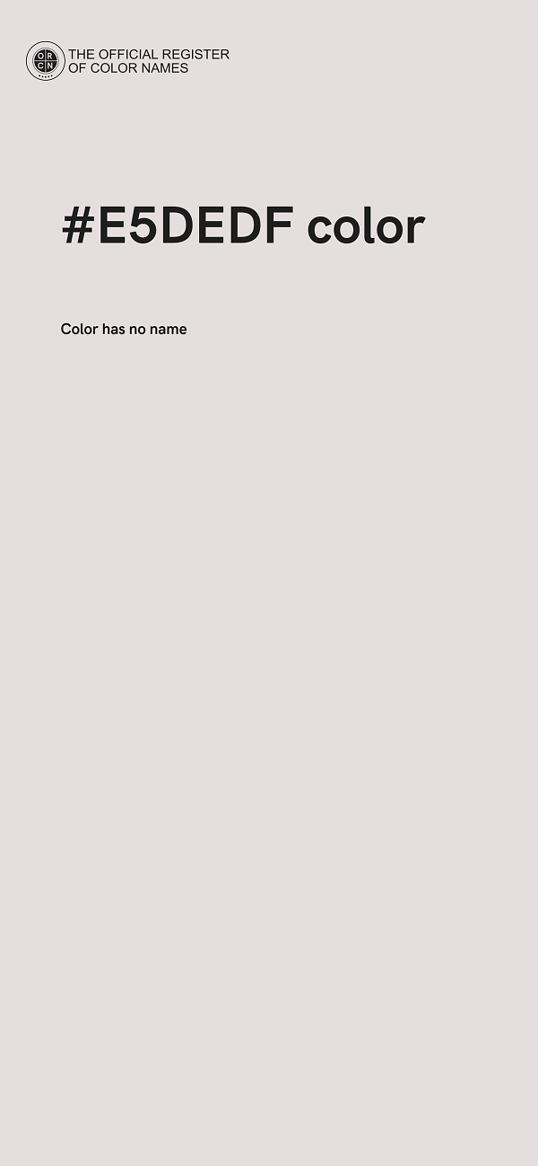 #E5DEDF color image