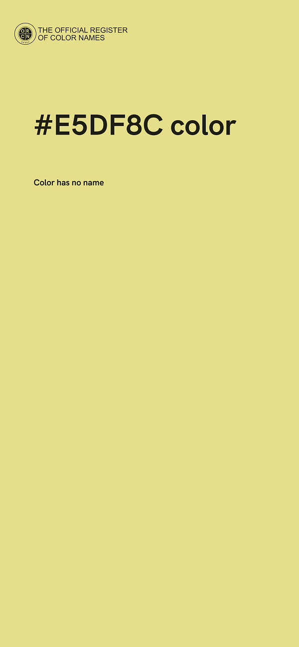 #E5DF8C color image