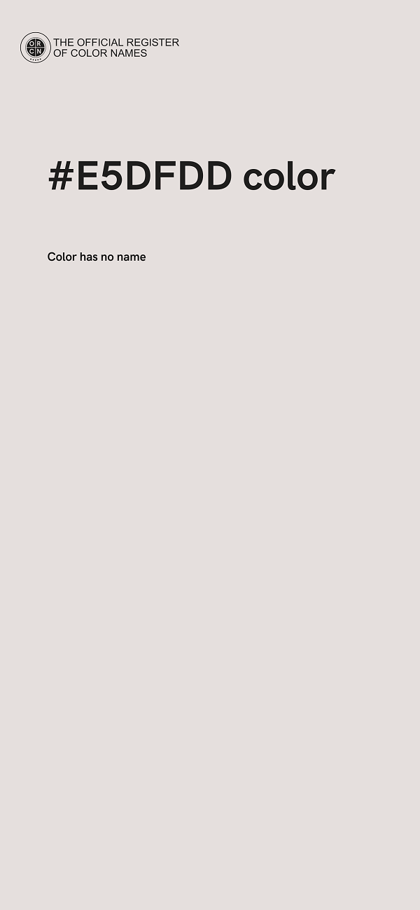 #E5DFDD color image