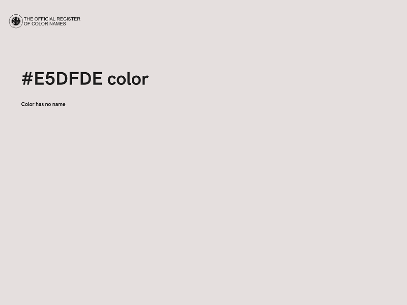 #E5DFDE color image