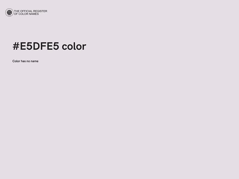 #E5DFE5 color image