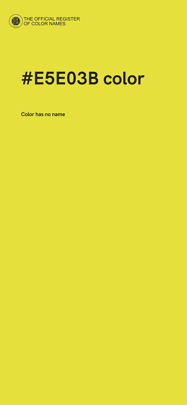 #E5E03B color image