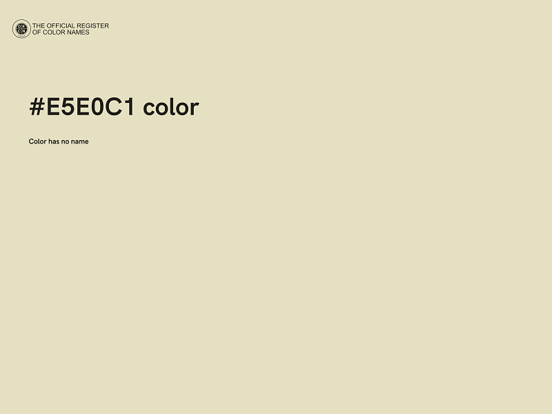 #E5E0C1 color image