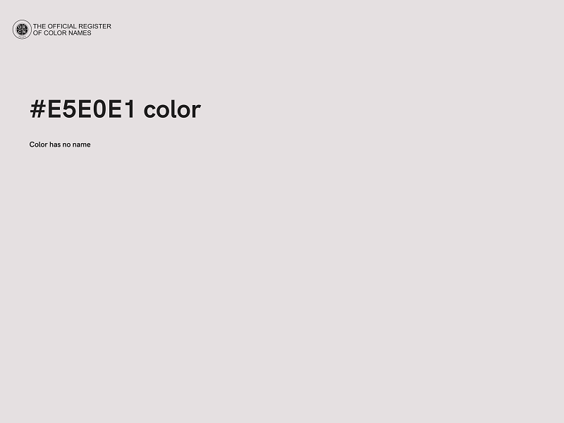 #E5E0E1 color image