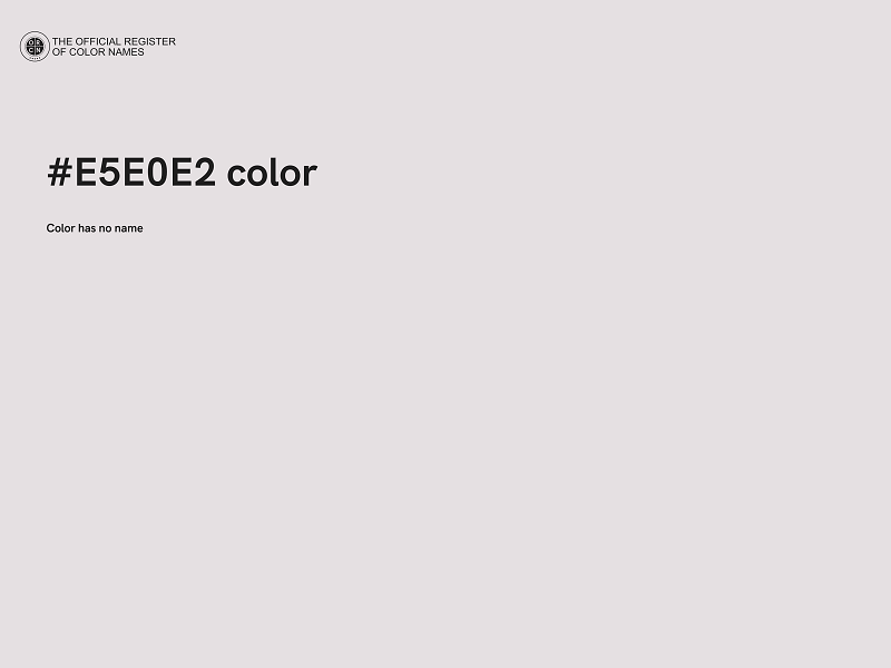 #E5E0E2 color image