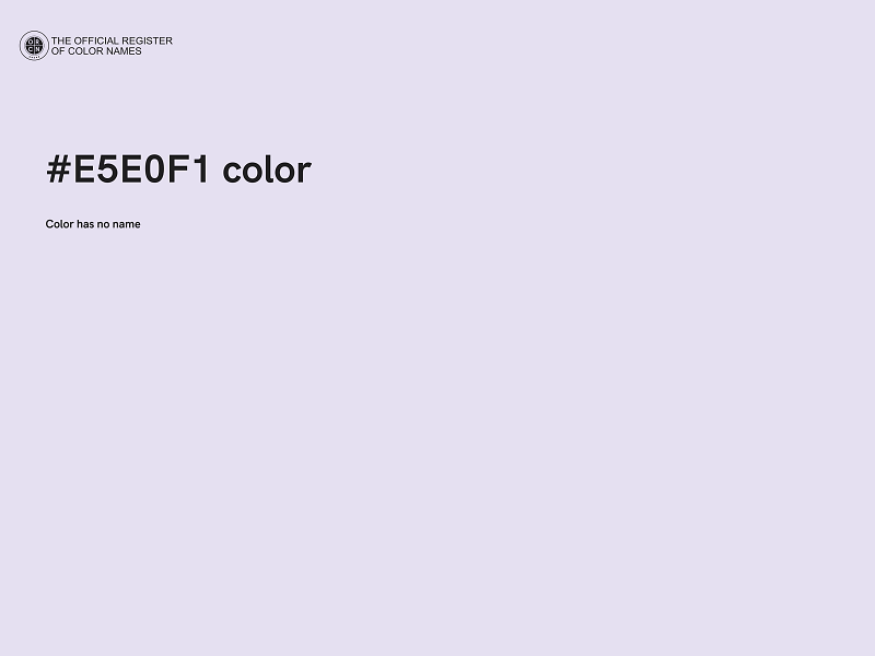 #E5E0F1 color image