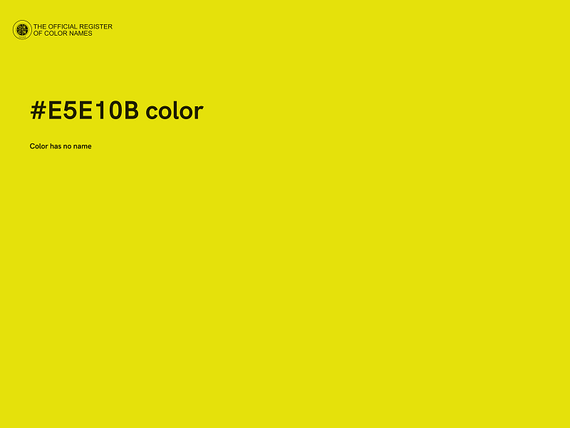 #E5E10B color image